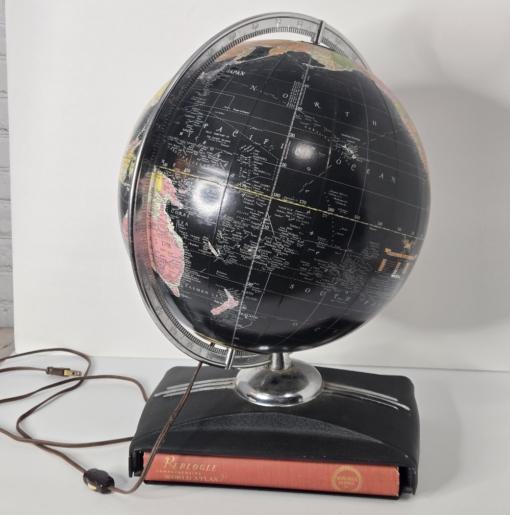 Vintage Replogle 12" Starlight Illuminated Globe
